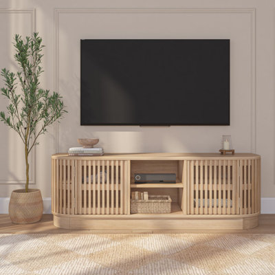 Contour TV Stand, 2 Door w/ Middle Shelf (1495 x 406 x 482mm / 59 x 16 x 19in) by Ivy Bronx