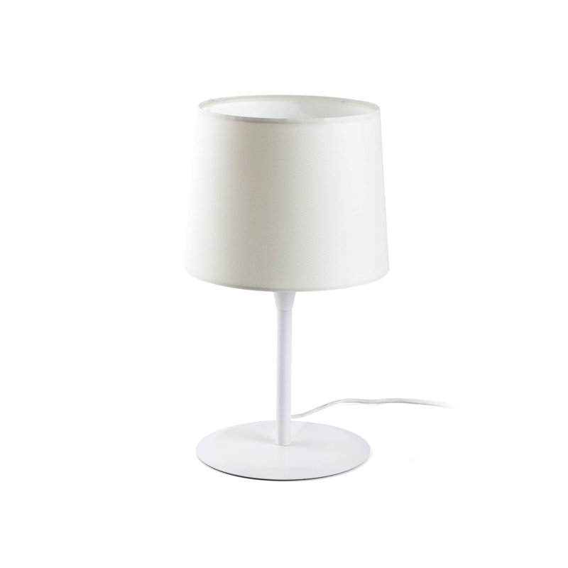 Lampe de table Conga, Blanc, H 19,5 po x l 9,8 po x P 9,8 po, Blanc