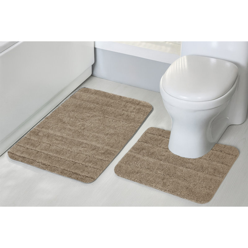 Super Soft Cosy Comforting Lexington Bath Mat Set, Beige
