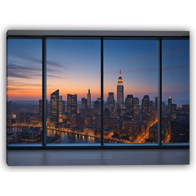 «Evening Brilliance Over the East River», art de Manhattan