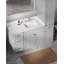 Disar 60'' Single Bathroom Vanity With Right Linen Tall Cabinet Dovetail Solid Wood Drawer Carrara Quartz Top-111107815