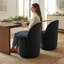 Chaise pivotante en velours Modern-706056391