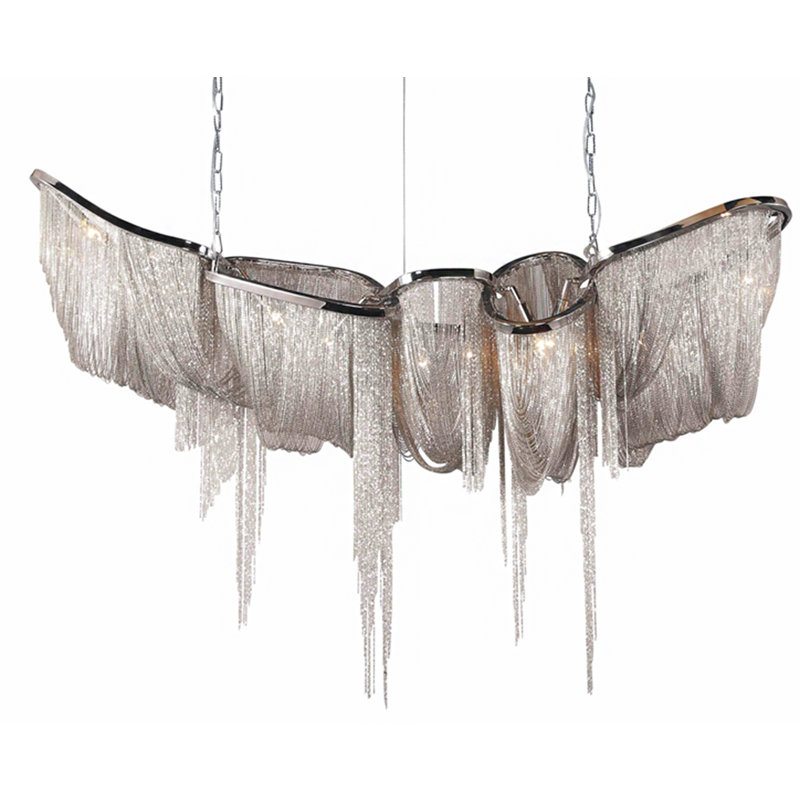 Lizarraga 10-Light Transitional Iron Chain Chandelier 