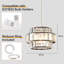 18cm H Drum Pendant Shade ( Uno ) in Clear-1840438670