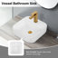 Lavabo de comptoir en céramique pour salle de bain - Taches de lavabo élégantes à porter et à déchirer