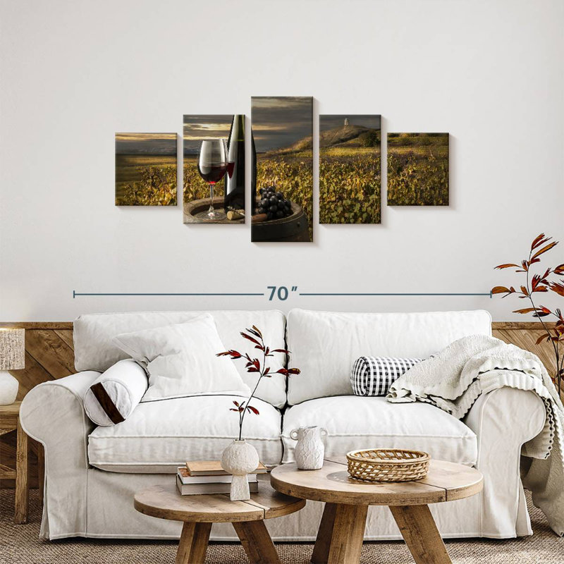 Wine Relaxation, 24" H x 55" W