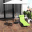 Chaise de piscine, chaise pliante d'extérieur avec dossier inclinable et, pour la terrasse, filet ajustable au bord de la piscine