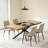 55.11"-70.86"Retro Rectangular Stretch Dining Table-985527820