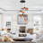 Nia 3-Light Rattan Dimmable Cluster Pendant Light-694689165-677089722