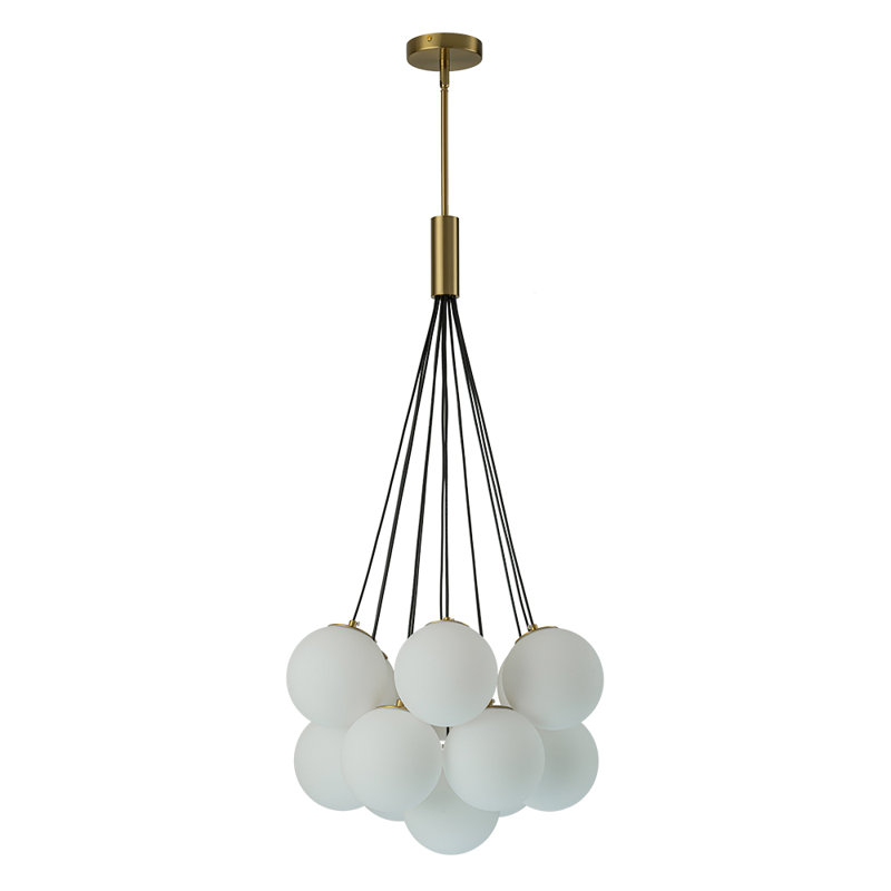 13 - Light Chandelier Cluster Chandelier with Metal Accents