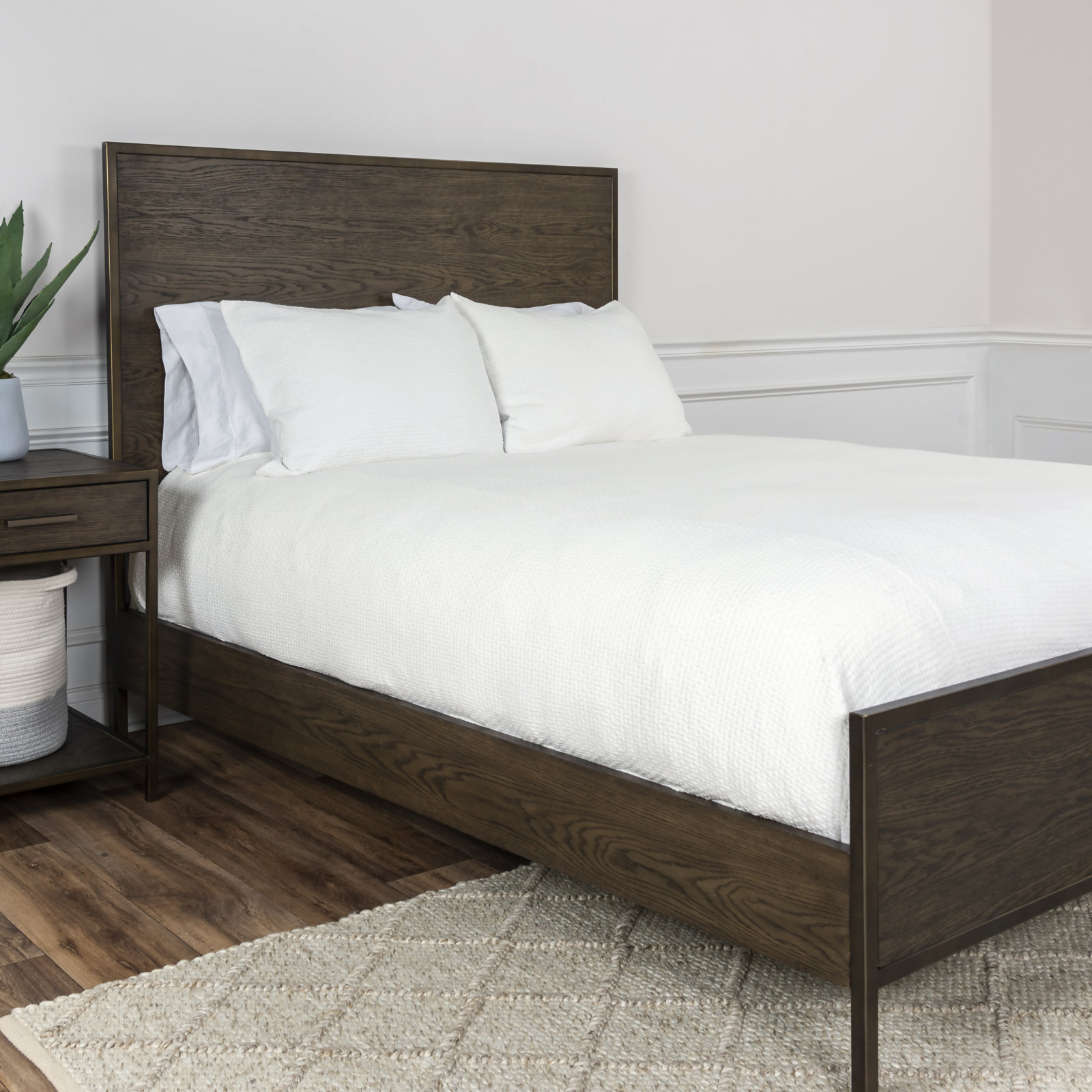 Donovan Cotton Duvet Cover Set, King Duvet Cover + 2 Shams