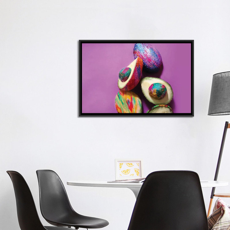 Avocat par EttaVee-impression d’art graphique, H 26 po x l 40 po x 1,5 po, Toile avec cadre noir, Pas de tapis