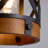 1-Light Farmhouse Solid Wood Single Pendant Light