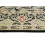 Tapis persan Ariel fabriqué à la main - noir - rose, 6 pi 2 po x 8 pi 11 po