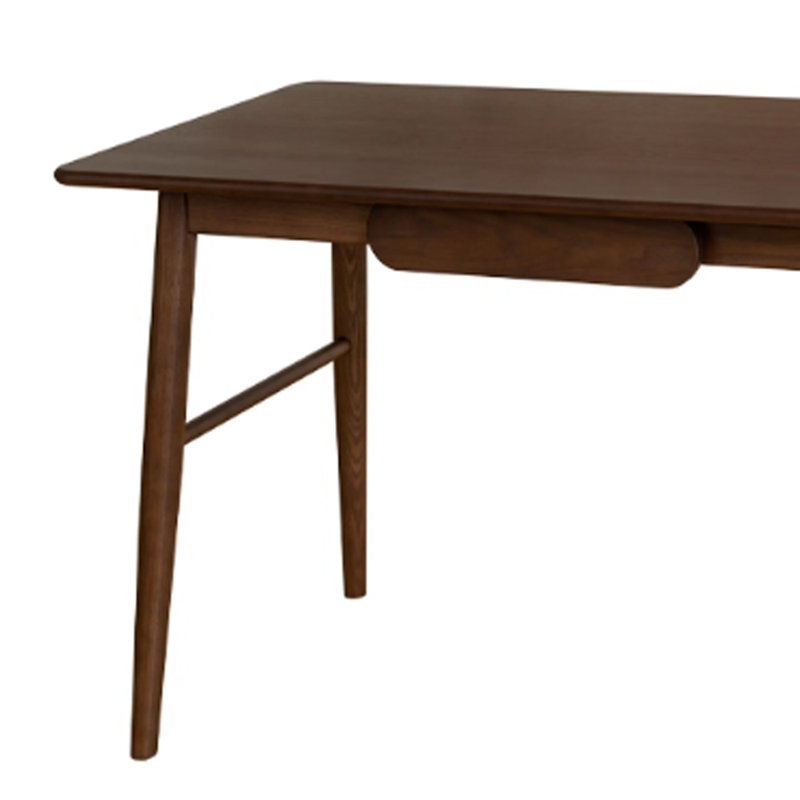 Bureau créatif et durable en bois massif, H 29,92 po x l 47,24 po x P 25,59 po, Marron foncé