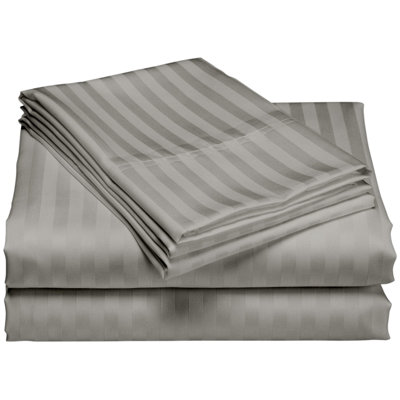 Stripe Weave 1200 Thread Count Striped 100% Cotton Sheet Set