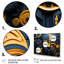 Masque africain jaune et bleu Kuba