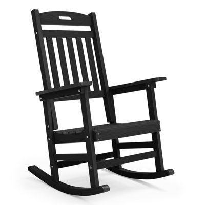 Outdoor Rocking Chair Patio All Weather HIPS Rocker for Lawn, Garen, Porch