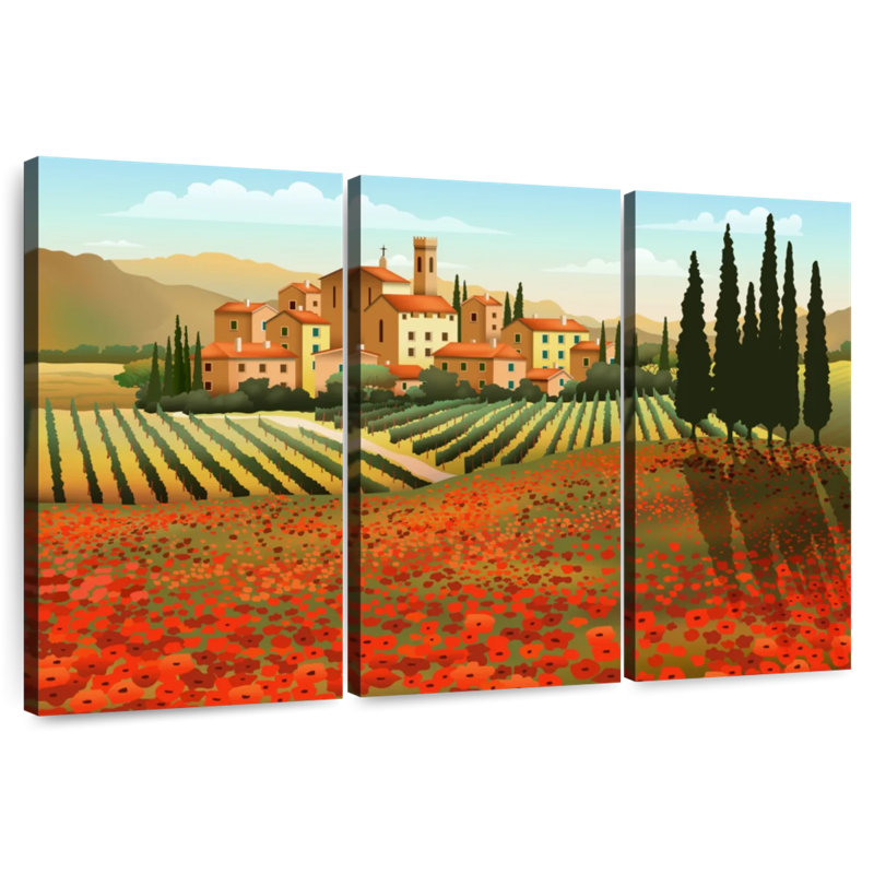 Sebbie Tuscan Summer Day, 48" H x 74" W
