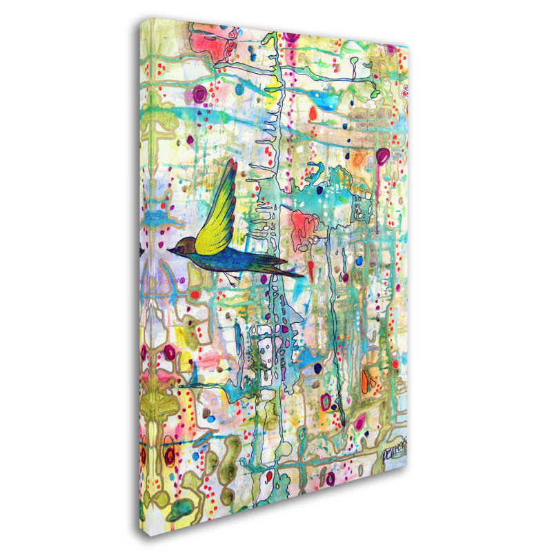 Art mural sur toile tendue - "Faire Surface" par Sylvie Demers pour le salon, la chambre à coucher ou le bureau - 12 x 19