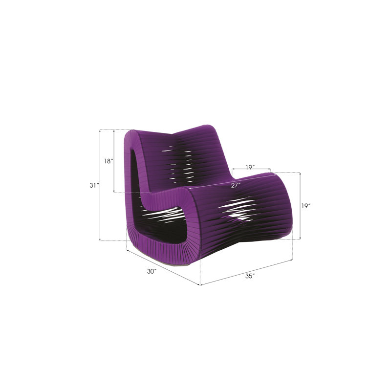 Seat Belt Rocking Chair, Purple