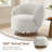 Modern Swivel Barrel Chairs With Wood Base-60020964