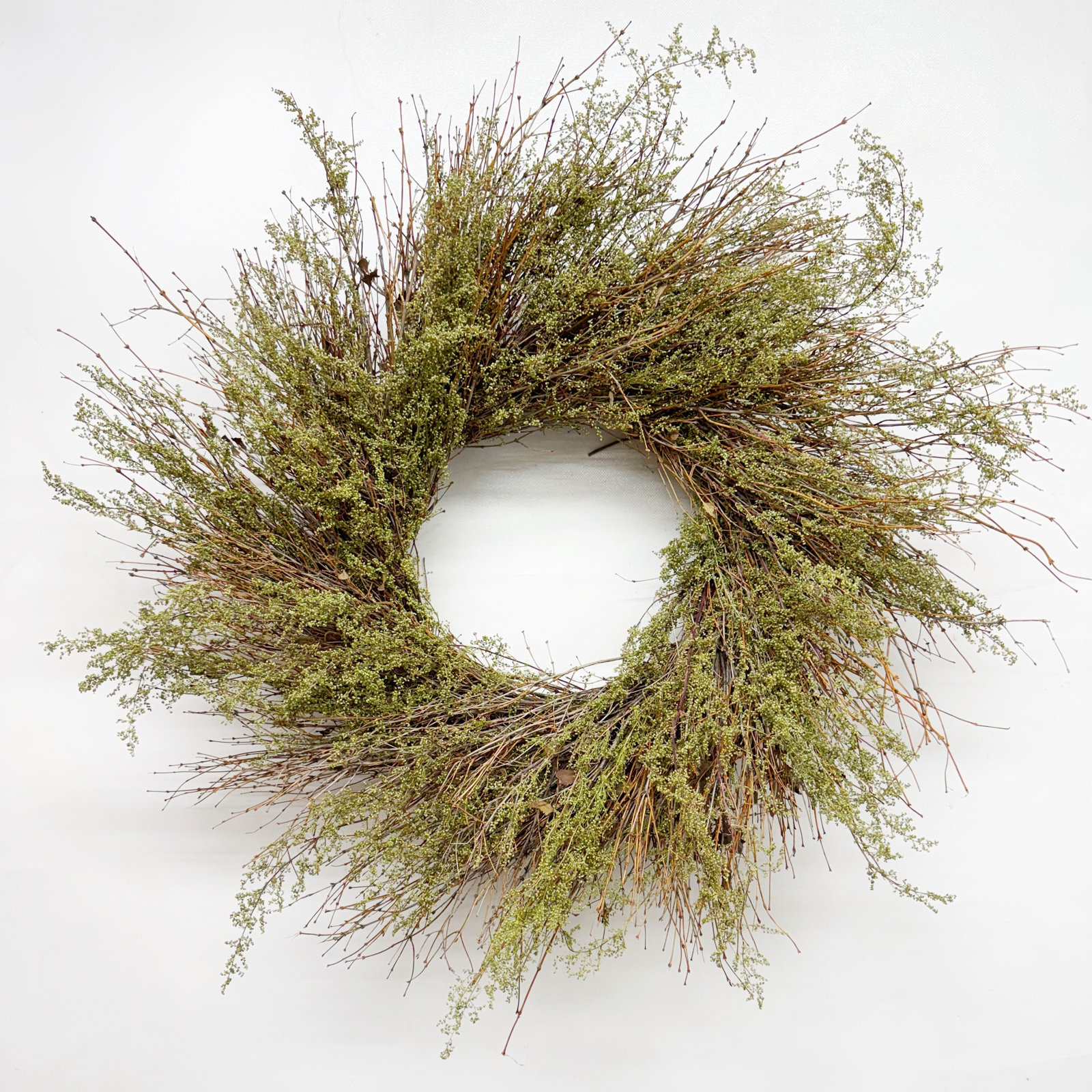 30" Handcrafted Twig Wreath, 26" W x 26" H x 6" D