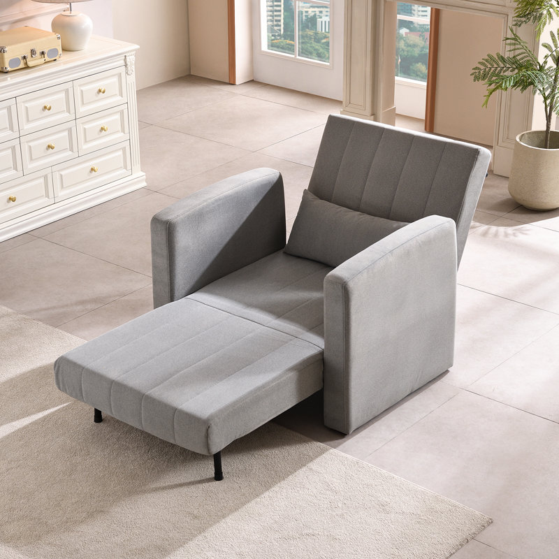 Chaise d'appoint pliante en bois massif multifonctionnelle