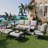 7-Piece Aluminum Swivel Patio Seating Group with Cushions-1401236605