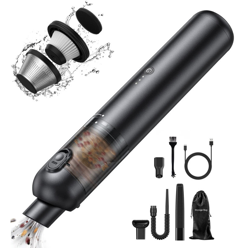 Aspirateur à main sans fil rechargeable et sans fil avec aspirateur de 16 Mo par Moosoo