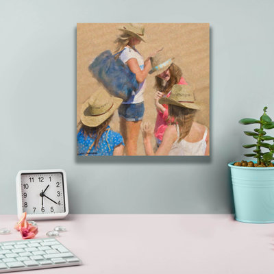 «Girls On The Beach» par Carlos Casamayor, art mural sur toile