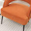 Fauteuil en velours avec pieds noirs Mann-301841615