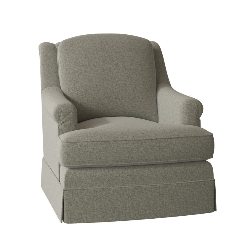 Milan 35.5" Wide Armchair, Stationary, 9508 Hazelnut