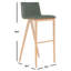 Tabouret de bar 28,3 po Saddle-26099157