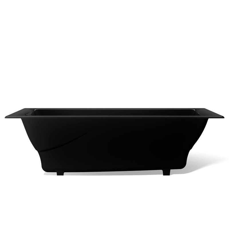 Tea-for-Two® 72" x 36" Soaking Bathtub, Black Black™