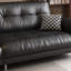 Canapé modulaire noir en cuir véritable-1584123579-1584123577