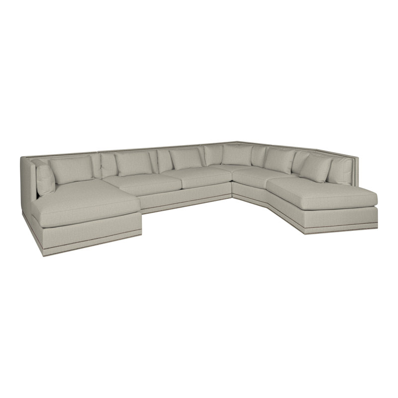 Michael Weiss 4-Piece Steadman II Sectional, Ian Smoke, Yes