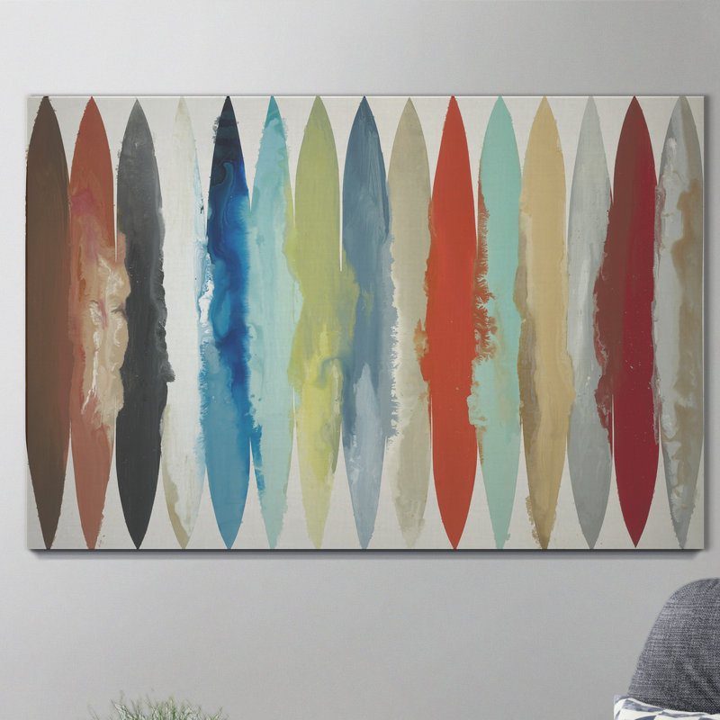 « flowing motion i », peinture sur toile tendue, H 18 po x l 12 po x P 1 po