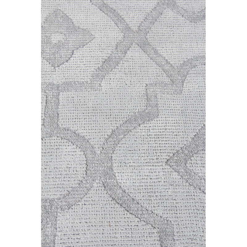 Samara Geometric Area Rug in Aqua, Rectangle 10' x 14'