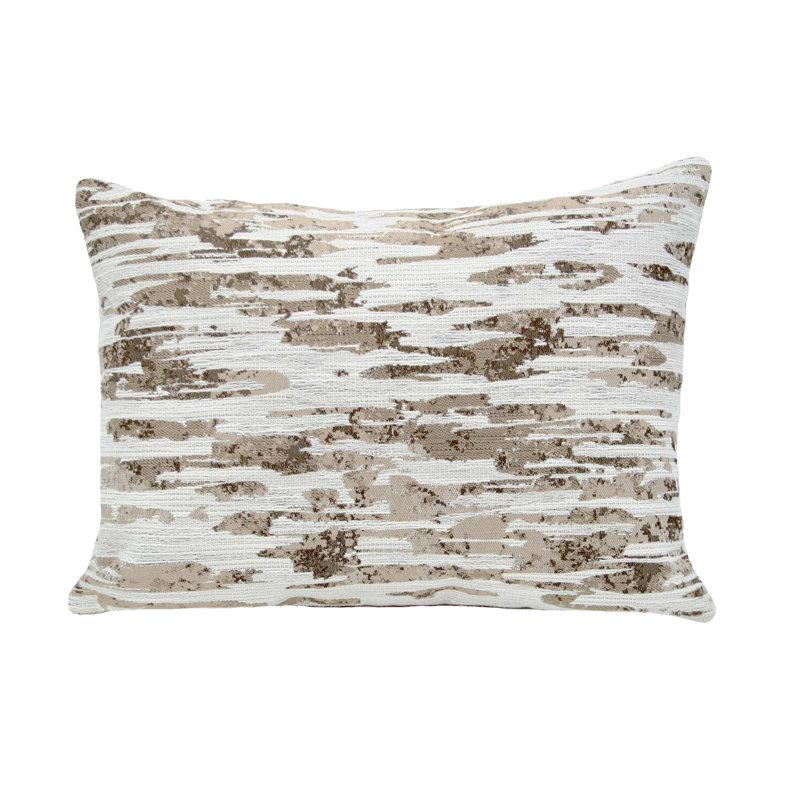 Abstract Cotton Blend Throw Pillow