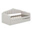 Lit de jour simple tapissier avec lit gigogne et port USB-2109601410
