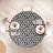 Mercer41 Vintage Fitted Round Tablecloth Diameter Charcoal Grey Eggshell-415142640