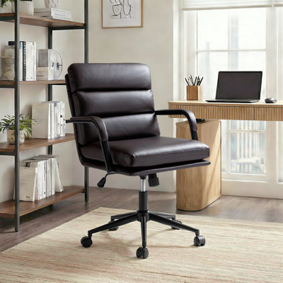 Anagrace Leather Office Chair with Lumbar Support