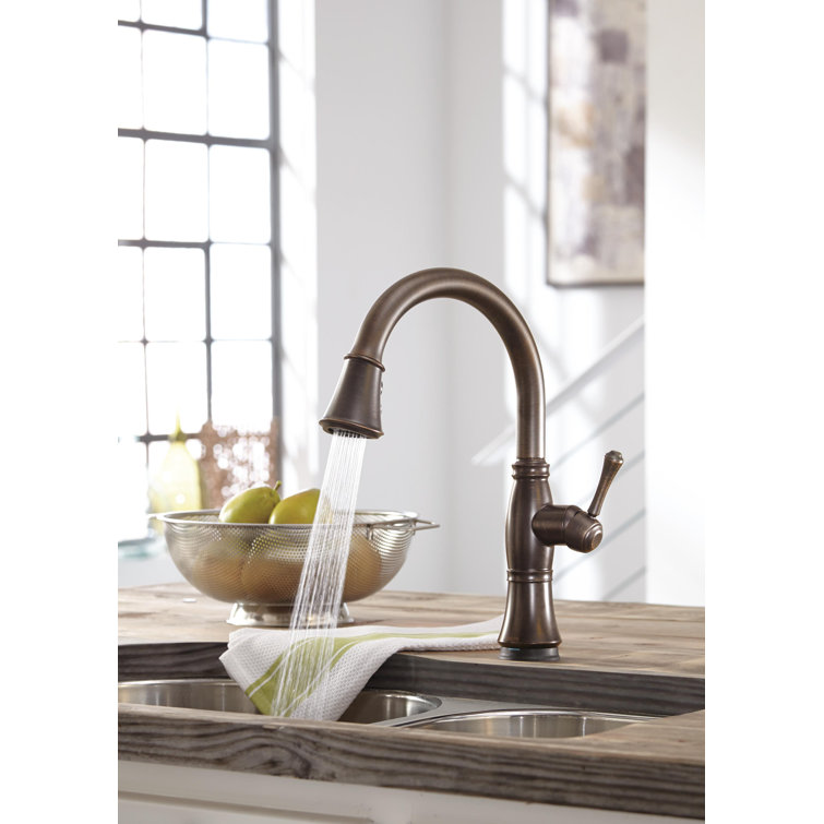 Cassidy™ Pull Down Touch Single Handle Kitchen Faucet with Side Spray