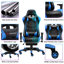JL Comfurni JD-S0 Adjustable Armrest and Adjustable Headrest PC & Racing Game Chair-86593338