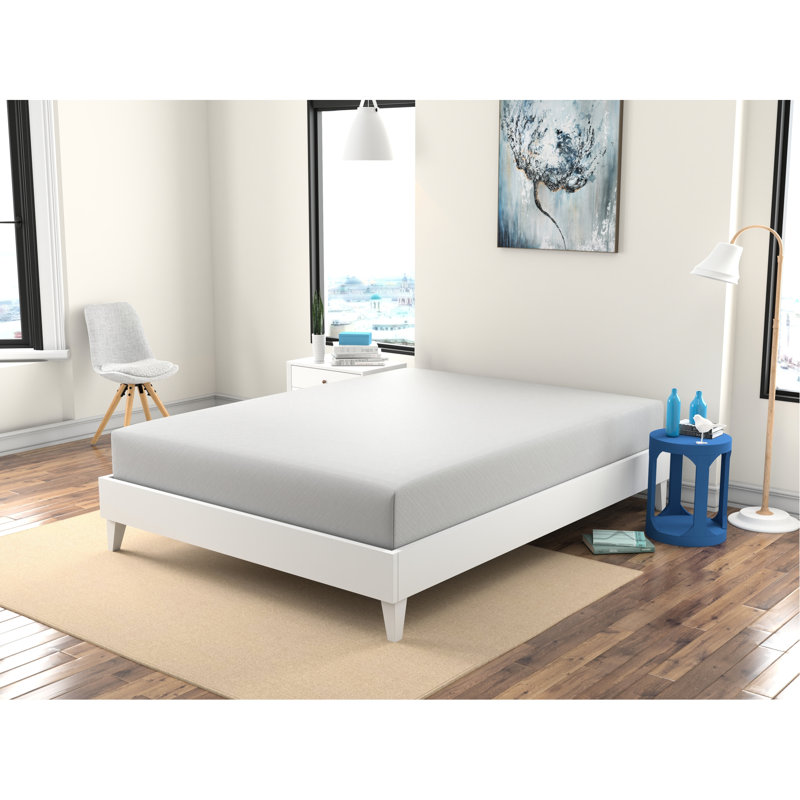 Grand matelas en mousse à mémoire de forme de 10 po, avec surface gélifiée rehaussée de gel, zone de faible mouvement perturbateur, réduit le transfert