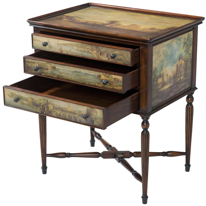 Essential Solid Wood Tray Top 3 - Drawer End Table