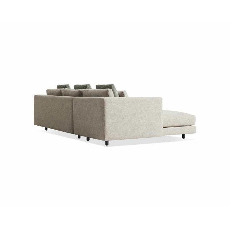 Hands Down Chaise Sectional, Landa Stone, Left Hand Facing
