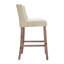 Upholstered Counter Stool with Solid Wood Frame-1270422321