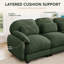 Canapé modulaire en chenille 2 places avec repose-pieds mobile Gailey, sièges profonds, coussins lombaires et coussins en forme de nuage-1322267487